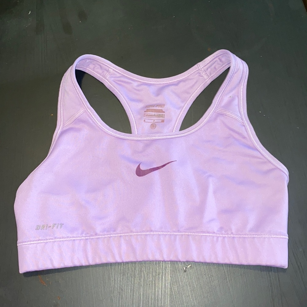 Size small purple nike sports bra